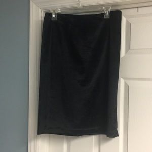 Express Black Velvet Skirt